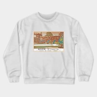 Vintage British Rail Travel Poster: Bath, the Georgian City Crewneck Sweatshirt